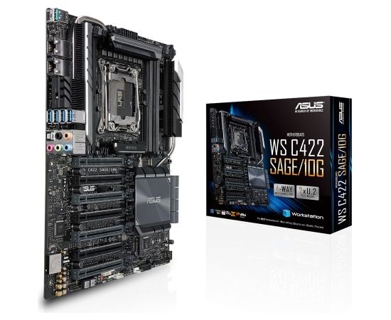 ASUS WS C422 SAGE/10G Intel® C422 LGA 2066 (Socket R4) CEB Mātes plates