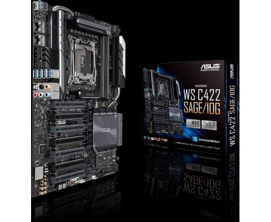 ASUS WS C422 SAGE/10G Intel® C422 LGA 2066 (Socket R4) CEB Mātes plates