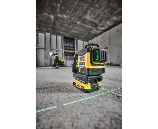 DEWALT DCLE34031D1-QW  Krustlīniju lāzera līmeņrādis 18V (1x2.0Ah) zaļas līnijas