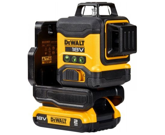 DEWALT DCLE34031D1-QW  Krustlīniju lāzera līmeņrādis 18V (1x2.0Ah) zaļas līnijas