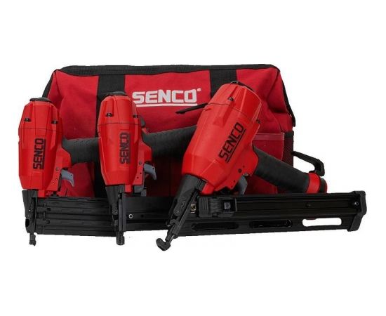 SENCO Trīs instrumentu Black Label Finish naglotāju un skavotāju komplekts, ar somu 10S2001N  Kods: 10S2001N Skavotāji