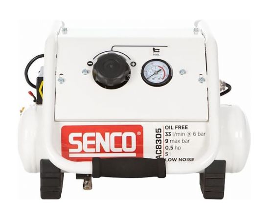 SENCO Kompresors AC8305 zema trokšņa, bezeļļas. 9bar, 83 l/min, 5l, 350W, AFN0028