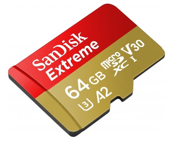 SANDISK Extreme 64GB microSDXC + 1 year RescuePRO Deluxe