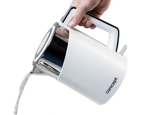 Concept RK3170 Tējkanna 1.7 L 2200 W Stainless steel, White