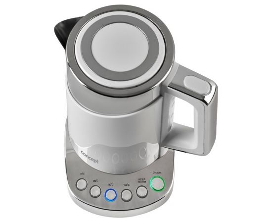 Concept RK3170 Tējkanna 1.7 L 2200 W Stainless steel, White