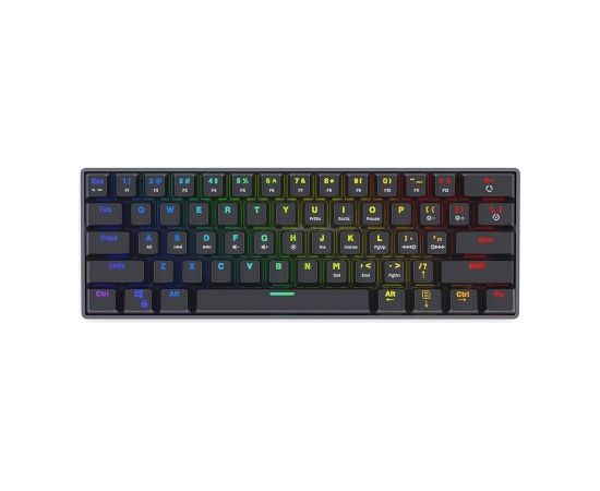 SAVIO Mechanical Keyboard BLACKOUT Blue (Outemu Blue), black