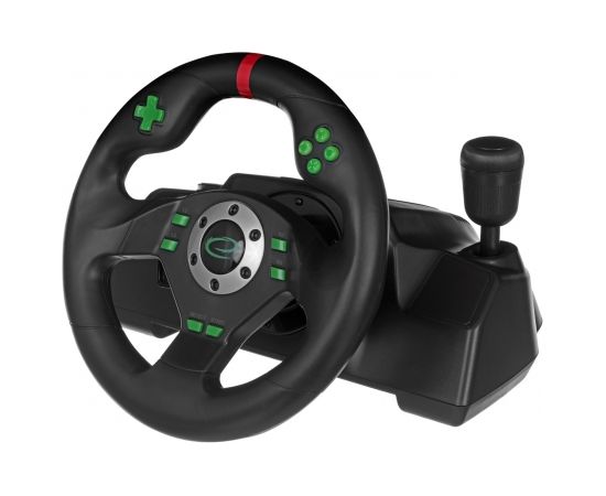 Esperanza EGW101 Gaming Controller Steering wheel Playstation,Playstation 3 Digital USB Black,Green