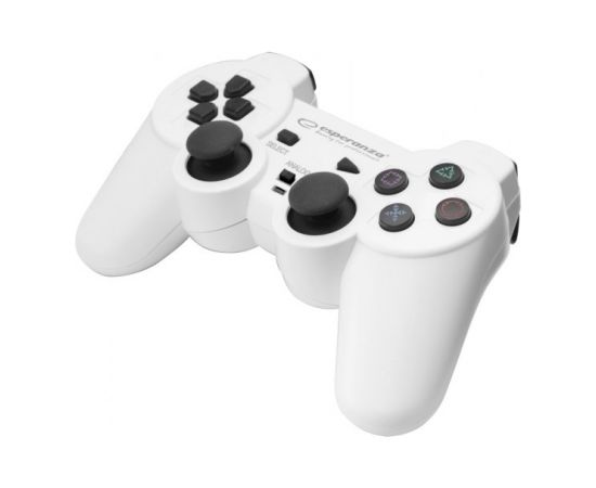 Esperanza EGG106W Gaming Controller Black, White USB Gamepad Analogue / Digital PC, Playstation 2, Playstation 3