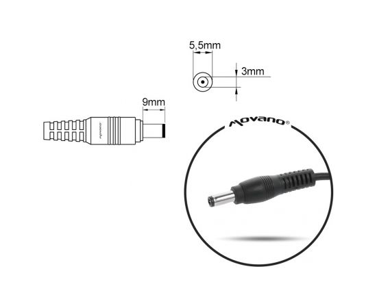 notebook charger mitsu 19v 3.16a (5.5x3.0 pin) - samsung