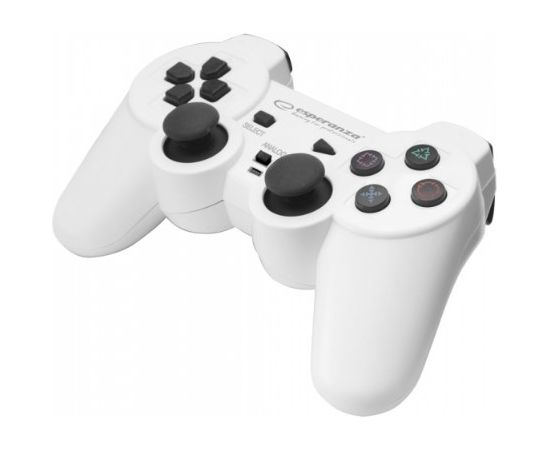 Esperanza EGG107W Gaming Controller Gamepad PC,Playstation 3 Analogue / Digital USB 2.0 Black,White