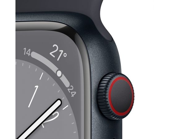 Apple Watch Series 8 OLED 41 mm 4G Black GPS (satellite) Smart-Watch Умные часы