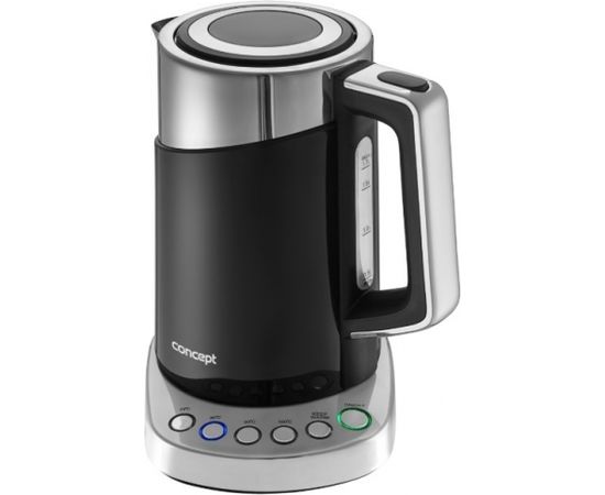 Concept RK3171 electric kettle 1.7 L 2200 W Black, Metallic