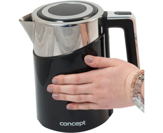 Concept RK3171 electric kettle 1.7 L 2200 W Black, Metallic