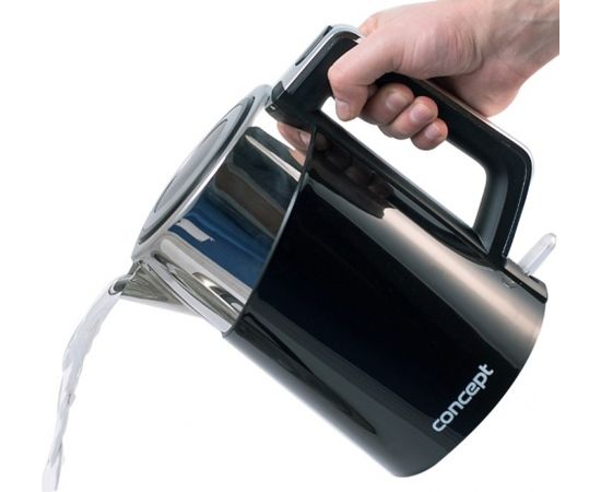 Concept RK3171 electric kettle 1.7 L 2200 W Black, Metallic