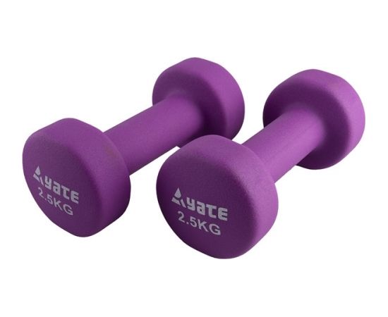Neoprēna fitnesa hanteles Yate 2gab. x 2,5 kg Hanteles
