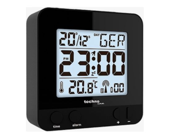 Technoline WT235B AIR HOME BLACK Réveil radiocommandé Pulksteņi