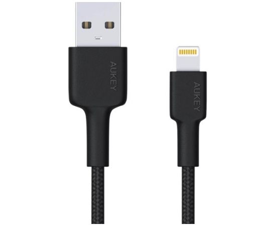 AUKEY CB-AL05 Black Cable Quick Charge Lightning-USB | 2m | MFi Apple