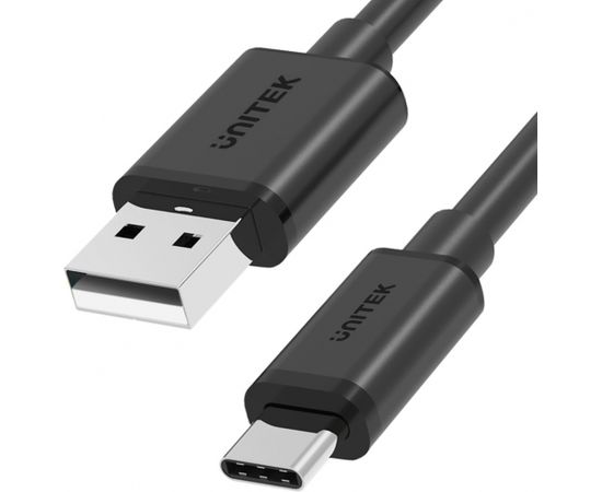 UNITEK KABEL USB USB-A — USB-C 50CM, Y-C481BK BLACK