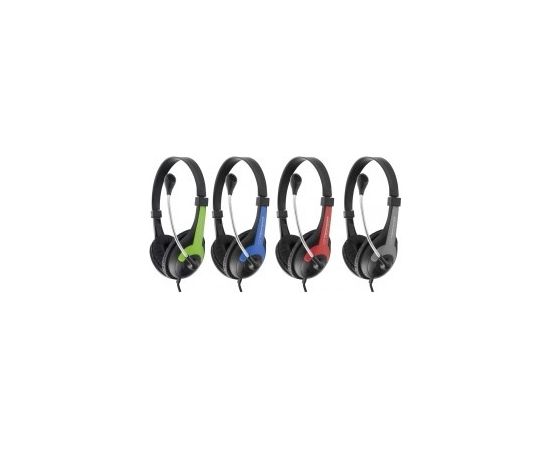 Esperanza EH158B headphones/headset Head-band Black, Blue