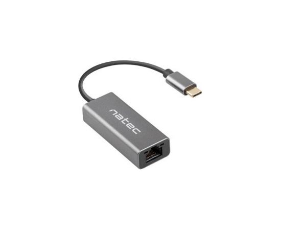 Natec Ethernet Adapter Cricket 1GB USB3.1 Type-C to RJ45, Gray