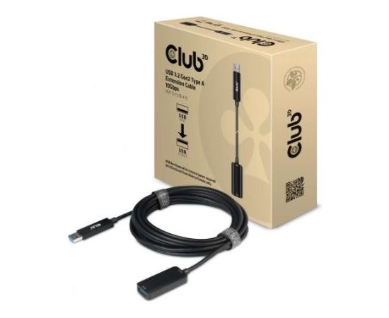 CLUB 3D CAC-1411 USB 3.2 Gen2 Type A Extension Cable 10Gbps M/F 5m