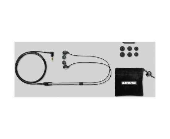 Shure SE112-GR Headphones Wired In-ear Calls/Music Black, Grey