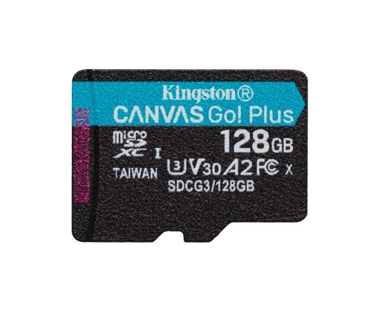 Kingston Technology Canvas Go! Plus memory card 128 GB MicroSD UHS-I Class 10