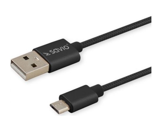 Savio CL-129 USB cable 2 m USB 2.0 USB A USB C Black