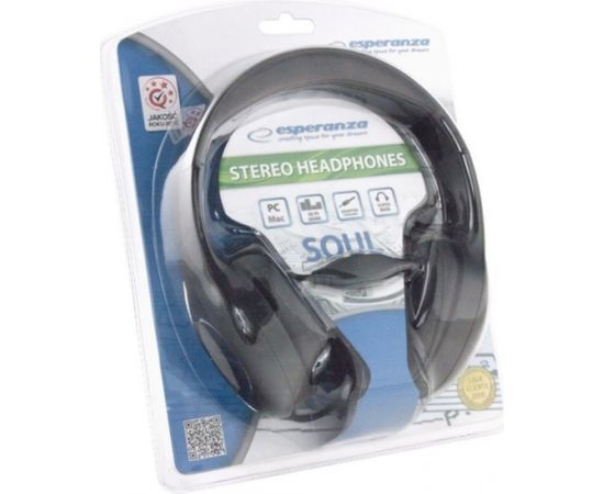 Esperanza EH138K headphones/headset Head-band Black