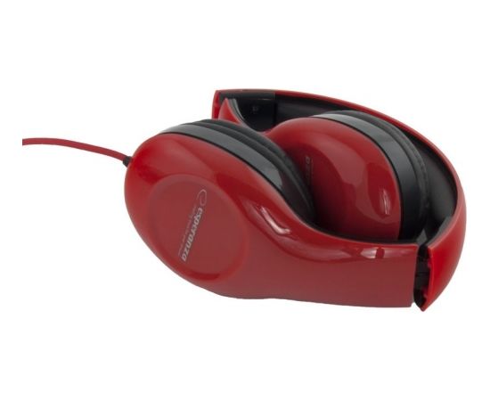 Esperanza EH138R headphones/headset Head-band Black,Red