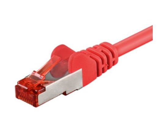 Kabelis FTP CAT6e LAN ar savienojumiem sarkans10.0m