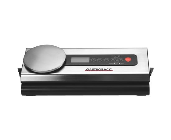 Gastroback Vacuum sealer with scale  46012 Stainless steel/ black, 110 W