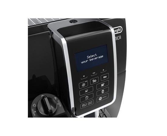Delonghi Coffee maker DINAMICA ECAM 350.55 B Pump pressure 15 bar, Built-in milk frother, Coffee maker type Fully automatic, 1450 W, Black