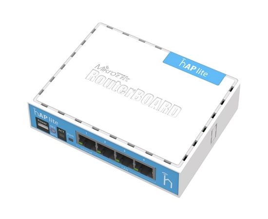 MikroTik RB941-2nD hAP Lite Classic Access Point 10/100 Mbit/s, 2.4, Wi-Fi standards 802.11b/g/n, Antenna type internal, Antennas quantity 2, USB ports quantity 1, Wi-Fi, N, 2.4 GHz, Y Рутеры