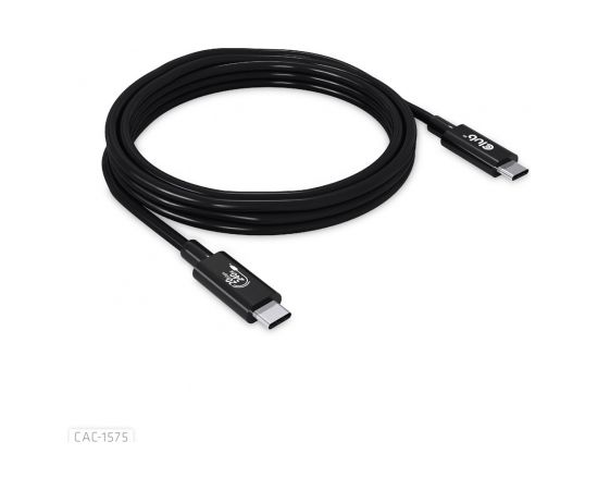 Club 3d Club3D CAC-1575  USB4 GEN2X2 TYPE-C BI-DIRECTIONAL CABLE 4K60HZ,DATA 20GBPS, PD 240W(48V/5A) EPR M/M 2M/6.56FT