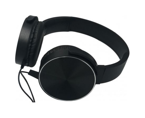 REBELTEC MONTANA BLACK HEADPHONES (MICROPHONE)