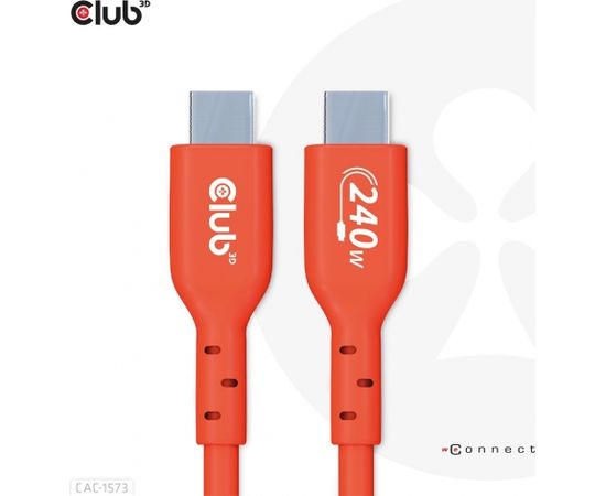 Club 3d Club3D CAC-1573 USB2 TYPE-C BI-DIRECTIONAL CABLE, DATA 480MB, PD 240W(48V/5A) EPR M/M 2M/6.56FT