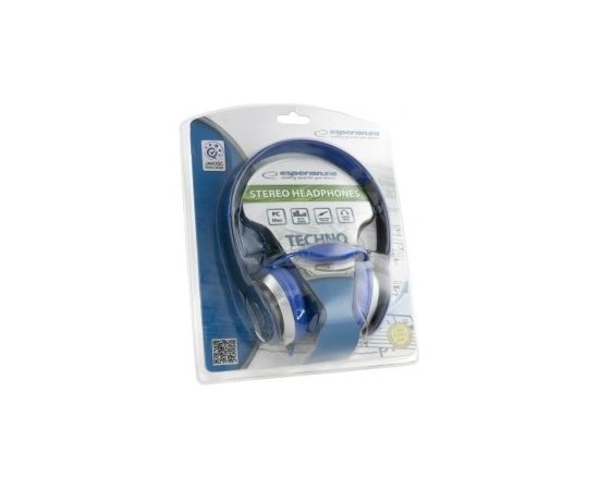 Esperanza EH145B headphones/headset Head-band Blue