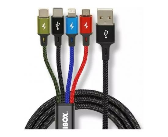 Ibox Universal 4 in 1 charging cable I-BOX USB IKUM4W1