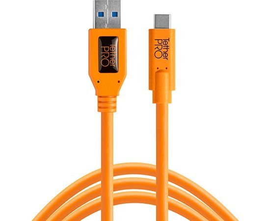 Tether Tools cable USB - USB-C 4.6m, orange