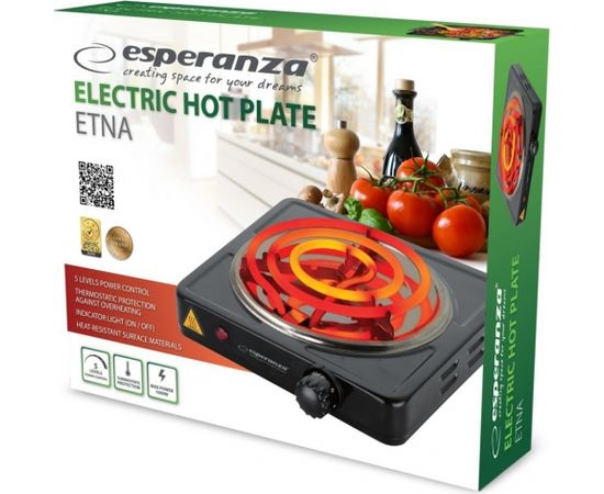 Esperanza EKH012K Elektroplītiņa ar 1 sildelementu 1000W