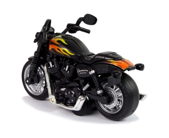 Rotaļu motocikls Champion 1:14, melns