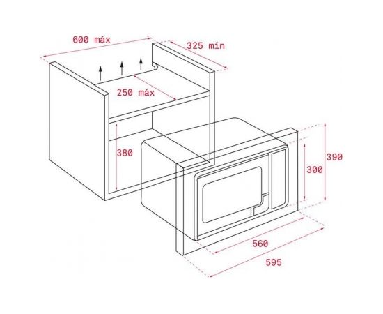 Built in microwave Teka ML 8200 BIS black