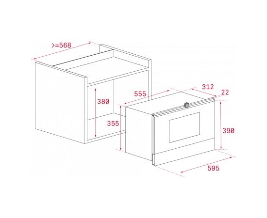 Built-in microwave oven Teka MWR22BI Vanilla