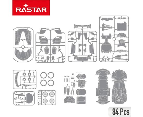 Rastar Радиоуправляемая машина Конструктор FERRARI FXX  (red) 1:18 8+ CB46980