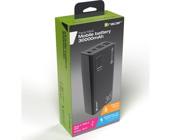 TRACER TRABAT47062 Powerbank External battery MODI 30000mAh QC3.0 + PD + SPC