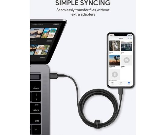 AUKEY CB-CL03 USB cable Quick Charge USB C-Lightning | 2m | Black