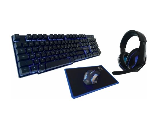 Rebeltec SHERMAN keyboard, mouse, pad, headphones for gamers combo