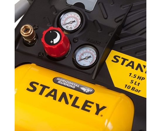 STANLEY Bezeļļas kompresors 1100W 5L 10bar. 180l/min AIR-BOSS