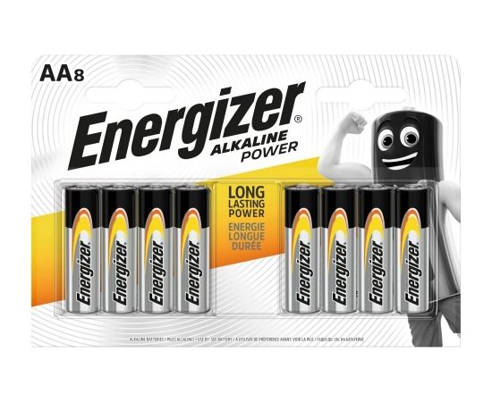 Energizer AP Alkaline Power 410683 Battery AA LR6 8 pcs.